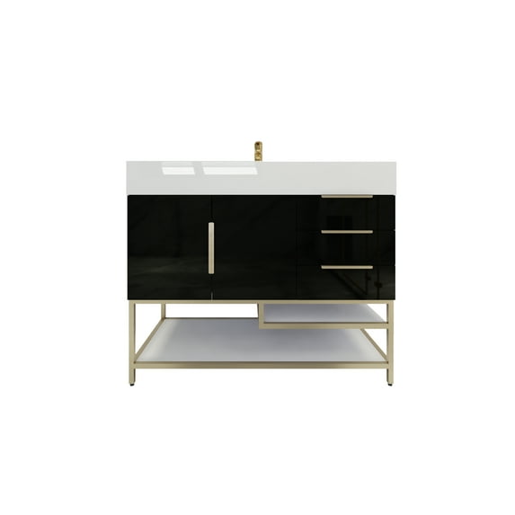 BETHANY FREESTANDING VANITY WITH REINFORCED ACRYLIC SINK FROM 24 INCH TO 84 INCH