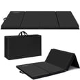 thumbnail image 1 of BETISEF 3'x6'x2'' Thick Folding Gymnastics Mat Aerobics Stretching Yoga Mats Black, 1 of 7