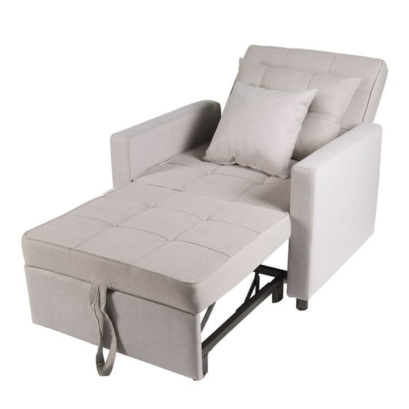 BETISEF Sofa Bed 3 in 1 Convertible Sofa  Chair Bed Lounger Sleeper Chair Single Recliner for Small Space Adjustable Backrest