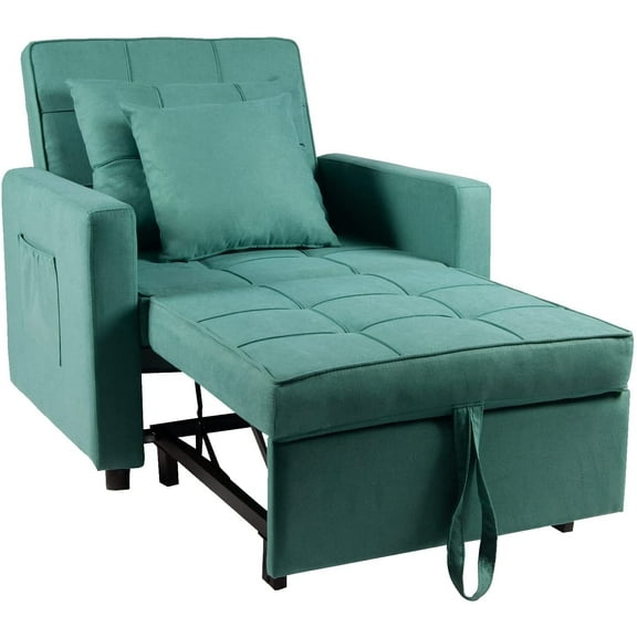 BETISEF Sofa Bed 3 in 1 Convertible Sofa Chair Bed Lounger Sleeper Chair Single Recliner for Small Space Adjustable Backrest