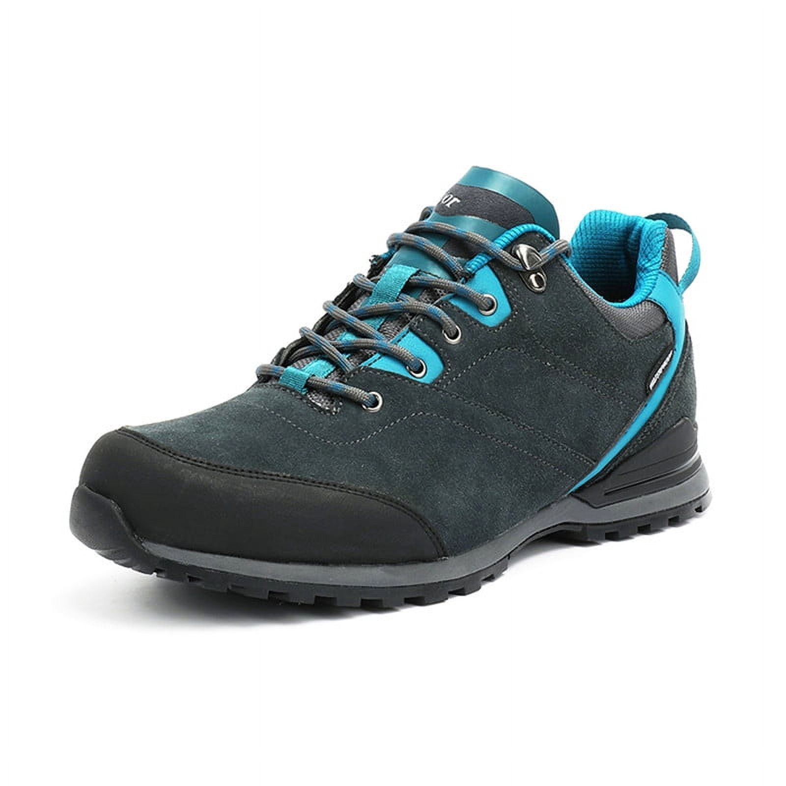 BETOOSEN Mens Outdoor Trekking Sneakers Waterproof Hiking Shoes Breathable Suede Leather Lightweight Walking Shoes