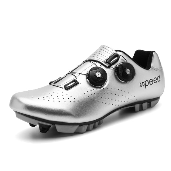 BETOOSEN Mens Womens Mountain Cycling Shoes MTB Bicycle Shoes with Quick lace Self-Locking Compatible SPD/2-bolt