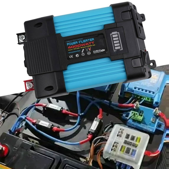 BETOR 4000W Car Power Inverter DC 12V To AC 110/220V Pure Sine Wave 2 USB LCD Display, 220V