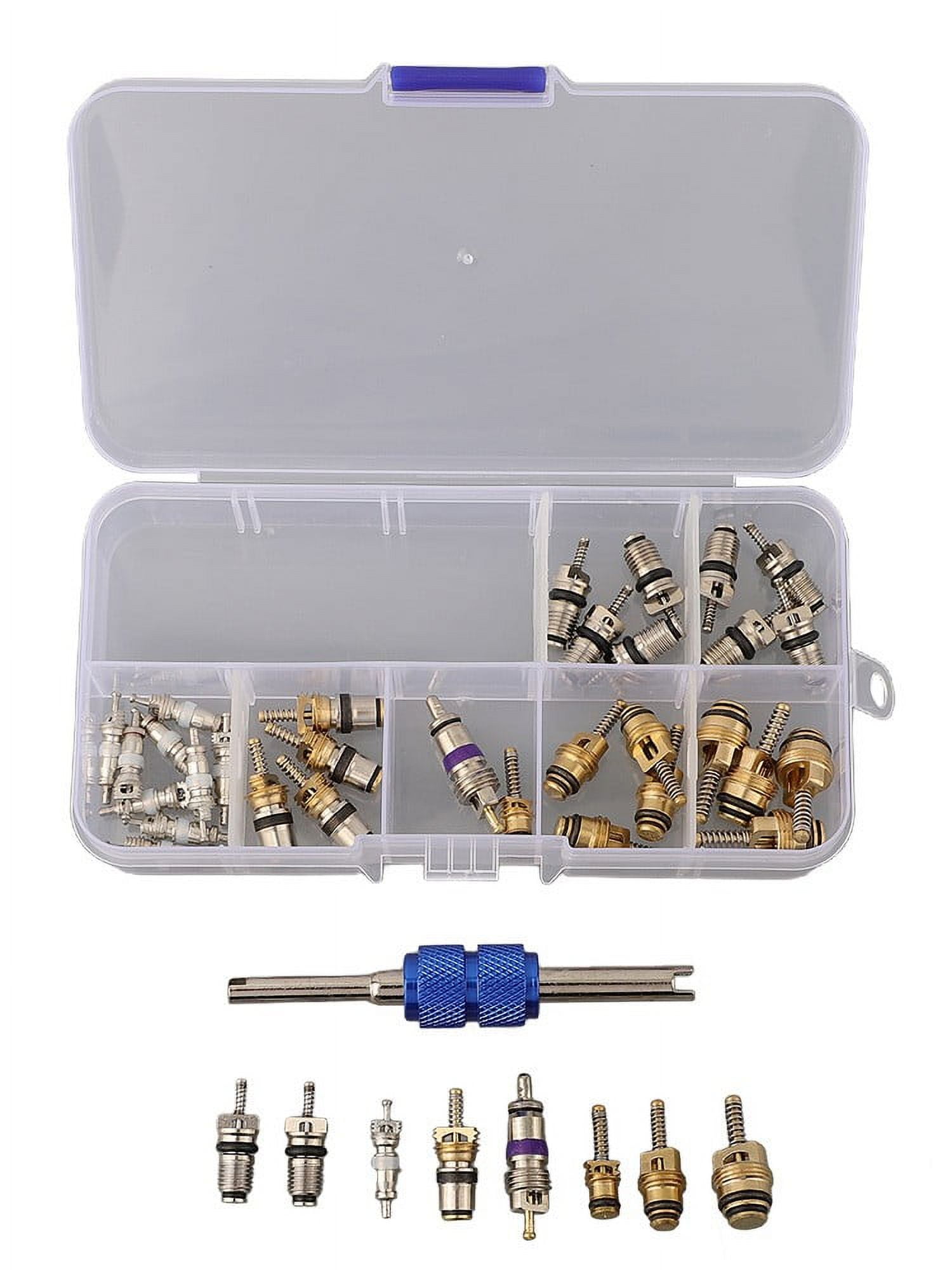 BETOR 40PCS Cores Stem Car Air Conditioning Kit Valve R12 R134A/C