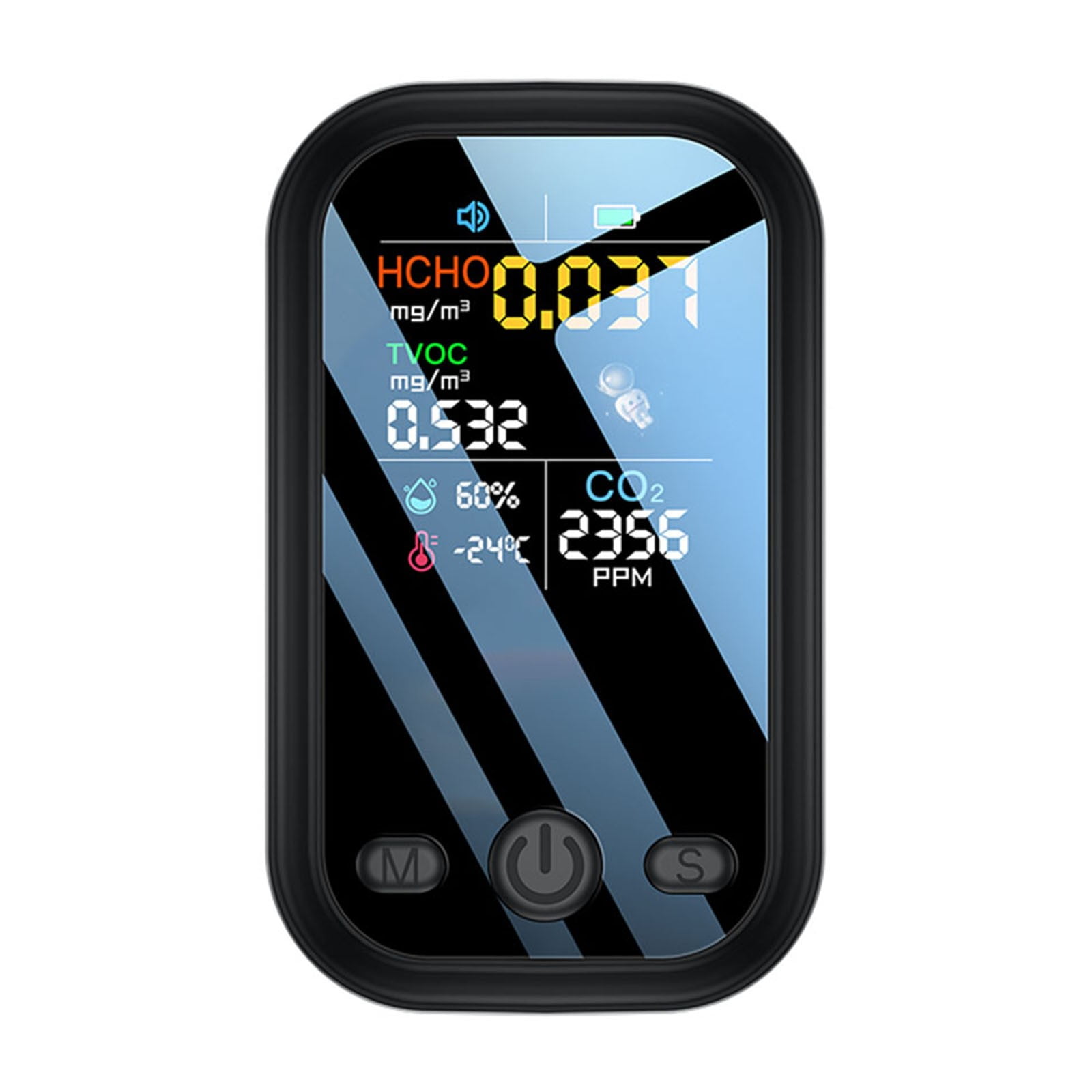 BETOR 5 in 1 Air Quality Detector Semiconductor Sensors HCHO TVOC