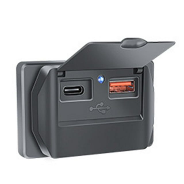 BETOR 5VQC+PD Car charger usb power Outlet with Switch LED Light for