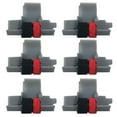 BETOR 6 Pack IR40T Black and Red Calculator Ink Rollers IR40T For