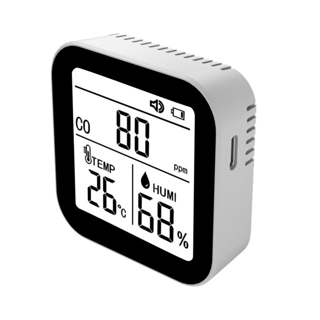 BETOR Portable Digital LED Carbon Monoxide Detector Temperature and