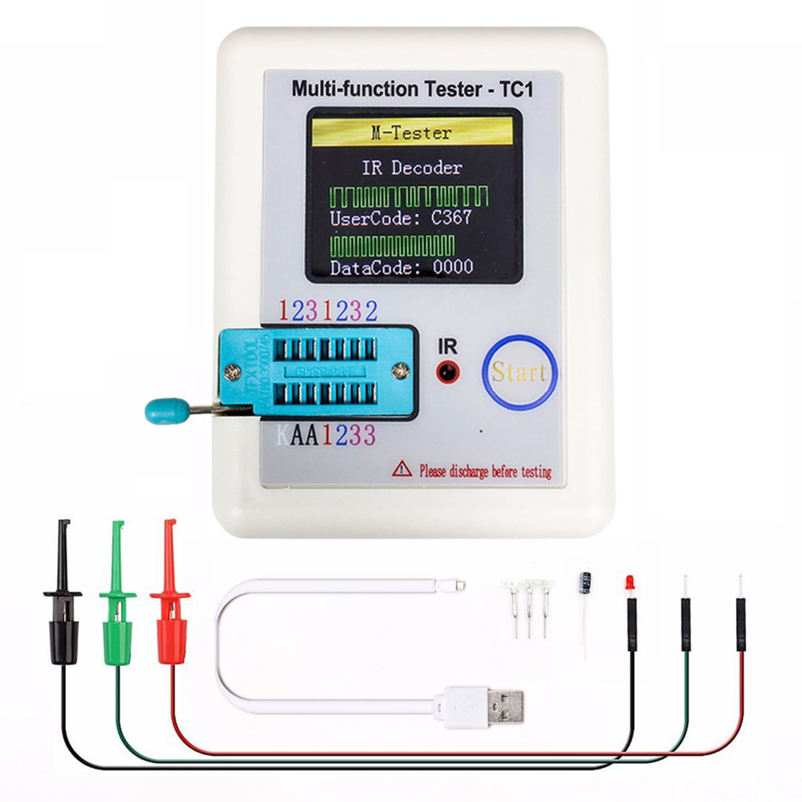 BETOR TCT7H TFT transistor tester capacitance graphic display