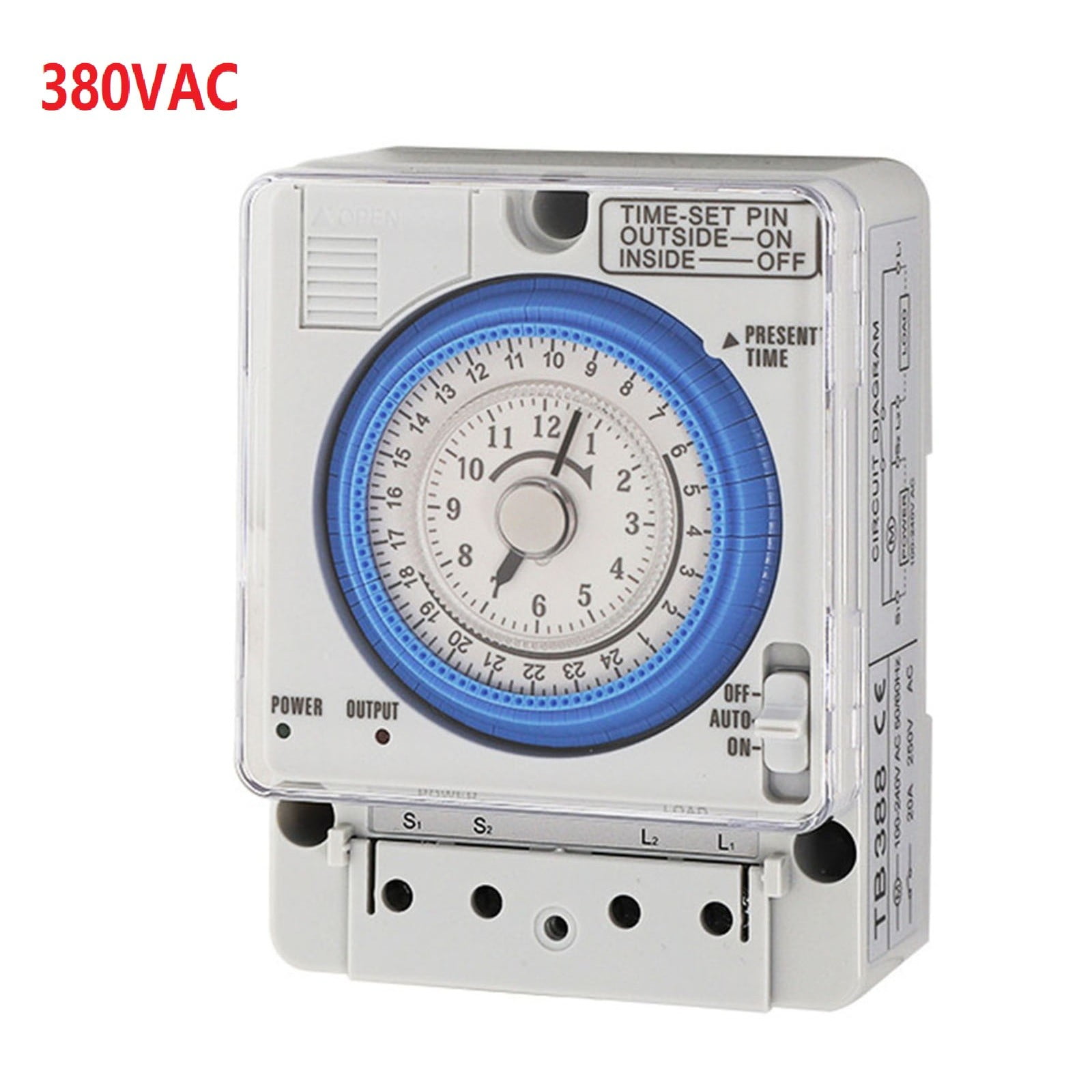 BETOR Time control switch TB388 Mechanical timer 24hour control 110