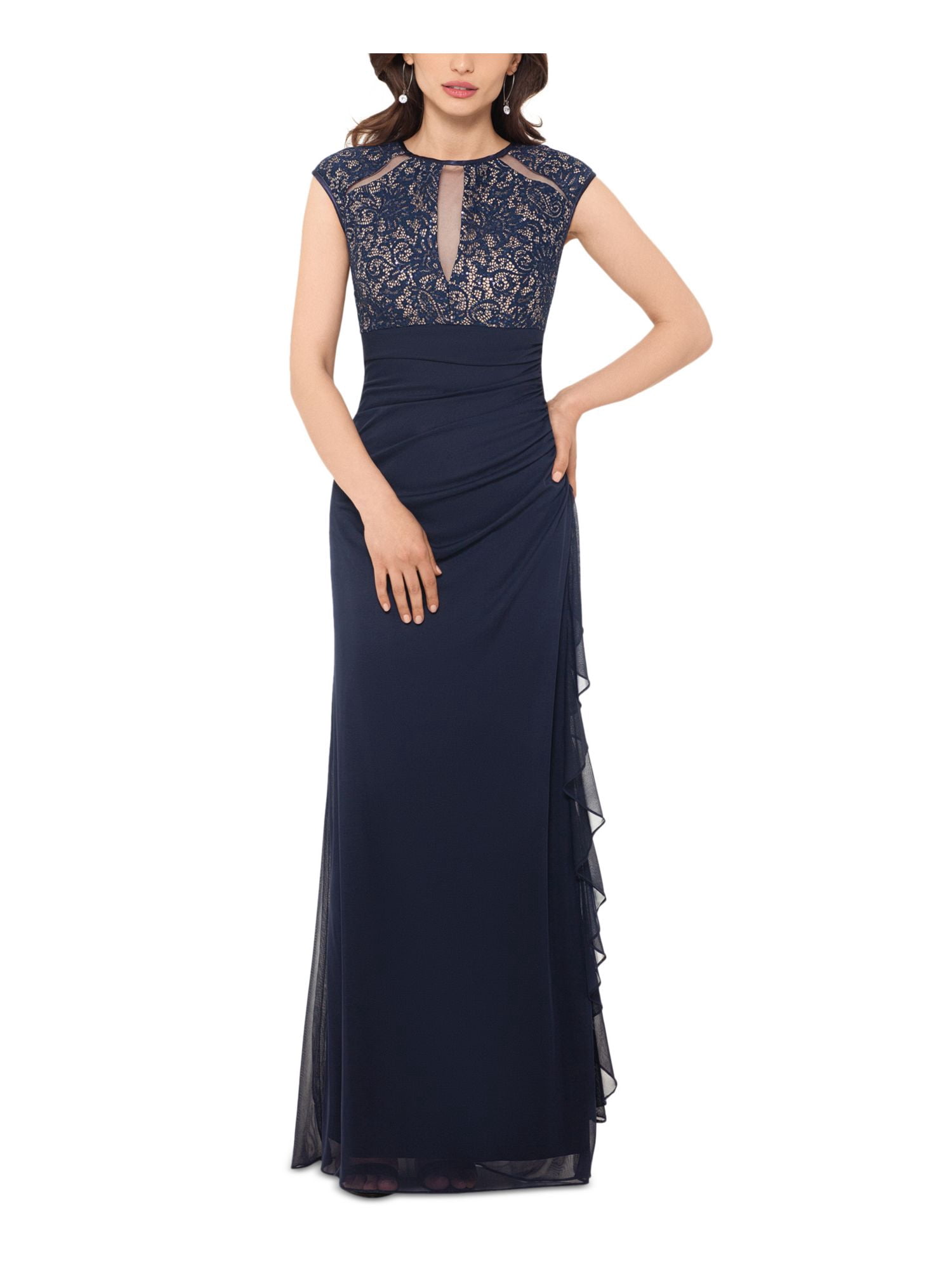 chinese dress ladies Amazon.com: Betsy & Adam Women's Long Embellished Sleeve Ruched Waist  Evening Gown with Keyhole Back Detail, Black/Silver, 4 : Clothing, Shoes &  Jewelry