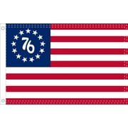 BETSY ROSS 76 Flag 2X3 Feet 100% American Flag Brass Grommet USA SPIRIT OF 1776