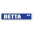 thumbnail image 1 of BETTA Street Sign siamese fighting fish aquarium tropical | Indoor/Outdoor |  24" Wide, 1 of 5