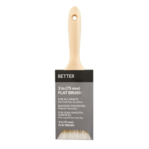 Better 3 in. Blended Polyester Flat Paint Brush