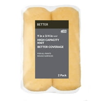 BETTER 9 in x 3/4 in nap High Density Knit Paint Roller Cover, 2 Pack