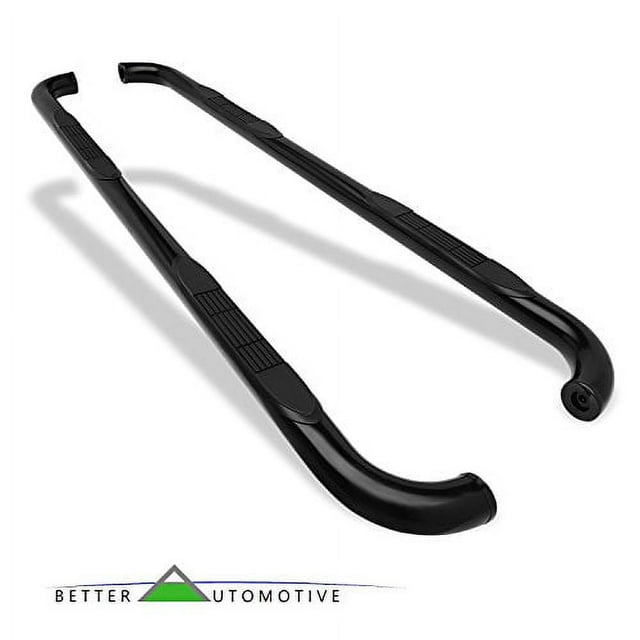 BETTER AUTOMOTIVE 3" Black Side Step Rails Nerf Bars Running Board