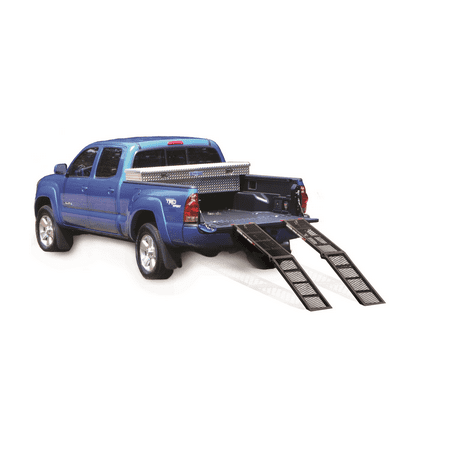 BETTER BUILT 25810067 ONE BLACK STEEL CENTER FOLDING STRAIGHT LOADING RAMP (750LB EACH)- 30 SFR