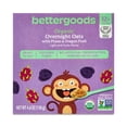 thumbnail image 1 of bettergoods Organic Stage 4 Baby Food, Overnight Oats with Prune and Dragon Fruit, 4.6 oz Tub, 1 of 9