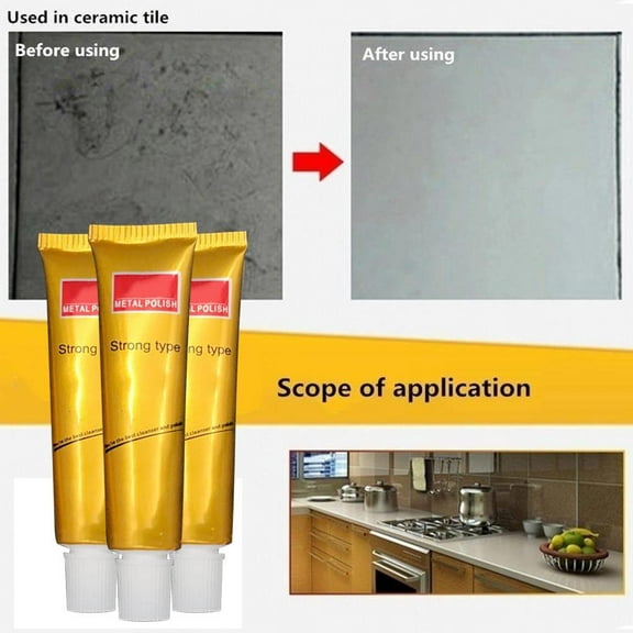 BETTERLIFE 1*Metal Polishing Paste Cleaning Paste Kitchen Household Pot Rust Remover 20UK- S5A2