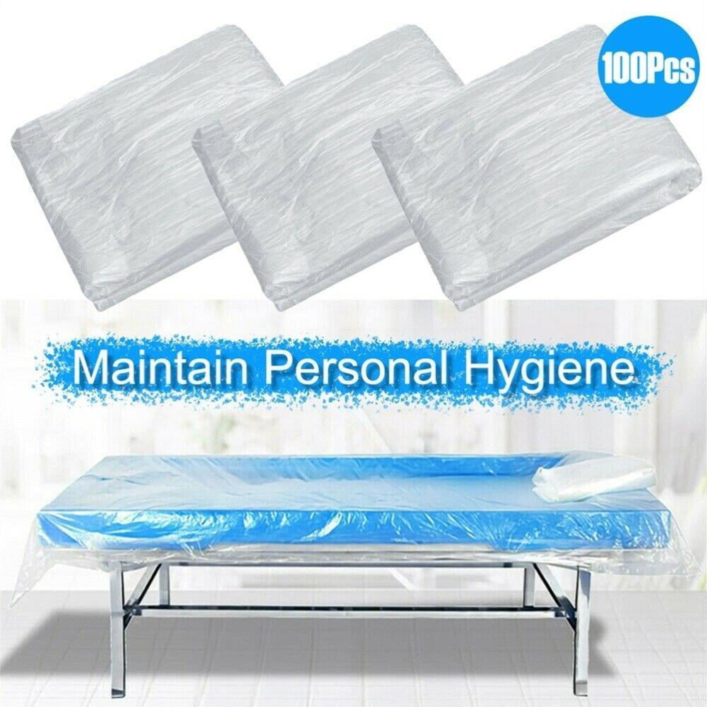 BETTERLIFE 100* Disposable Bed Sofa Couch Pad Covers Plastic Massage Sheet Table Salon O7D8