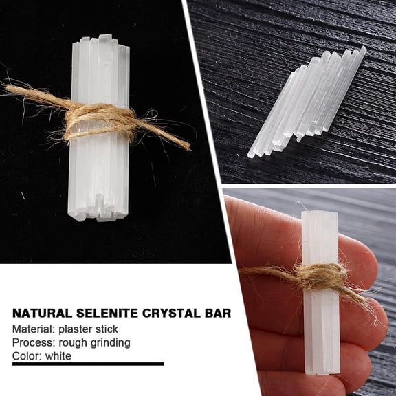 BETTERLIFE 10pcs Large Selenite Crystal Wands / Sticks - Crystal Cleanin g HOT H8X3