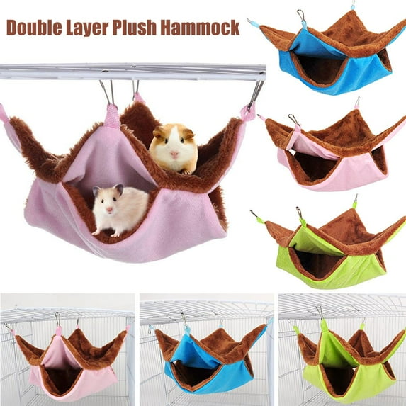 BETTERLIFE 1x Pet Hamster Bird Ferret Rat Squirrel Hammock Hanging Cage Nest-Bed House Toy E6W1