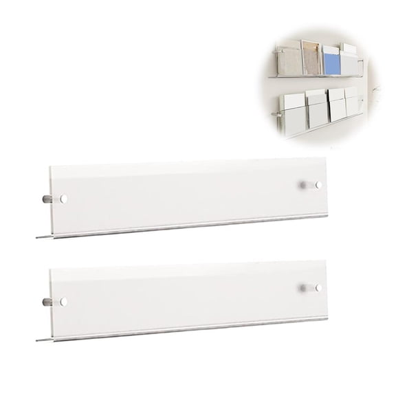 BETTERLIFE 2 pieces for sale 40*5*15cm (excluding books) (C)$ Wall-mounted acrylic bookshelf creative wall storage rack magazine picture book simple wall decoration rack transparent display rack