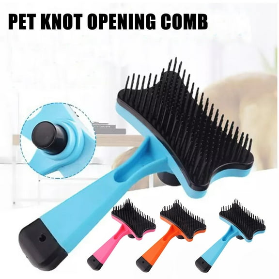 BETTERLIFE 2in1 Pet Grooming Brush for Short Long Hair Massages While Brushing Lot G5 M5Z8