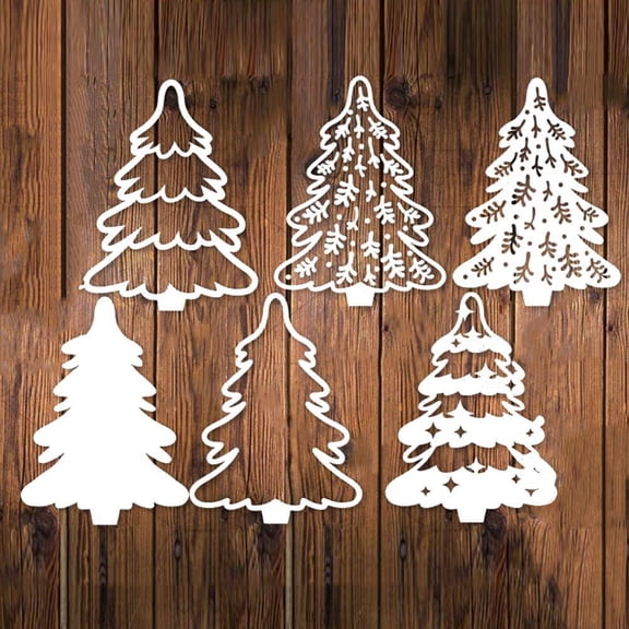 BETTERLIFE 4pcs Christmas Tree Dies Metal Cutting Die Scrapbooking Craft Decor HOTSAL S0Z8