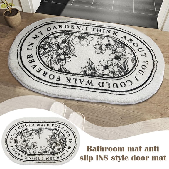 BETTERLIFE Bathroom Anti-slip Small Large Bathroom Rugs Super Soft Absorbent Mat' L0G2