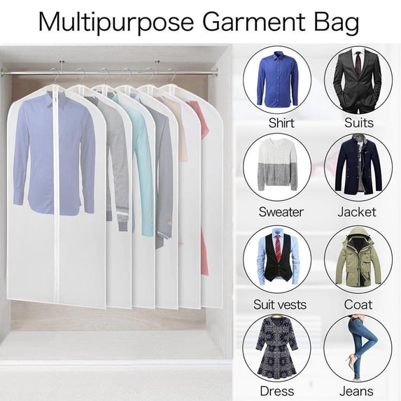 BETTERLIFE Clear Suit-Jacket Dress Garment Clothes Cover Dust Zip W ...