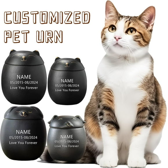 BETTERLIFE Custom Personalized Cat / Dog Urn,Pet Urn Cremation Urn Ceramic Urn | Prof W2X4