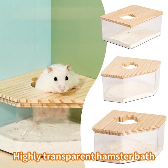 BETTERLIFE Hamster Litter Box Pet Litter Box Potty Plastic Corner for Small Pets Trainer K3 Q5P6