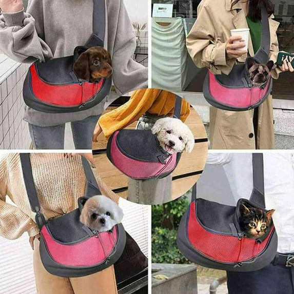 BETTERLIFE L size yellow (I) $Cross-border pet bag for cats and dogs travel portable crossbody shoulder bag breathable mesh pet backpack pet supplies factory