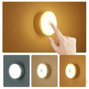 BETTERLIFE LED Push Button Light USB Rechargeable Wireless Wall Cabinet Stair Night Lamp H0 A9B3