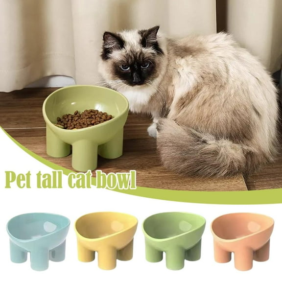 BETTERLIFE Pet Bowls Cat Bowl Dog Elevated Feeder Food Water High-foot Tilted Stand B K3T7