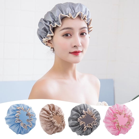 BETTERLIFE Waterproof Shower Bath Cap Unisex Elasticated Reusable Protector Hat F3F9
