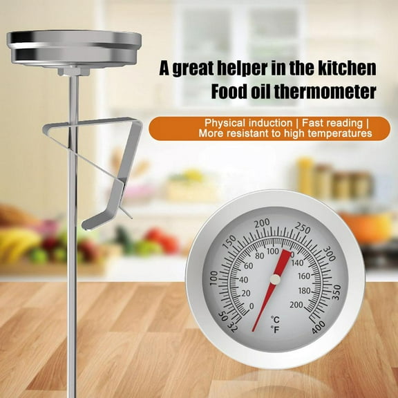 BETTERLIFE White box with clip (A)$High precision oil thermometer 200 degrees kitchen food thermometer frying pan thermometer oil temperature gauge water temperature