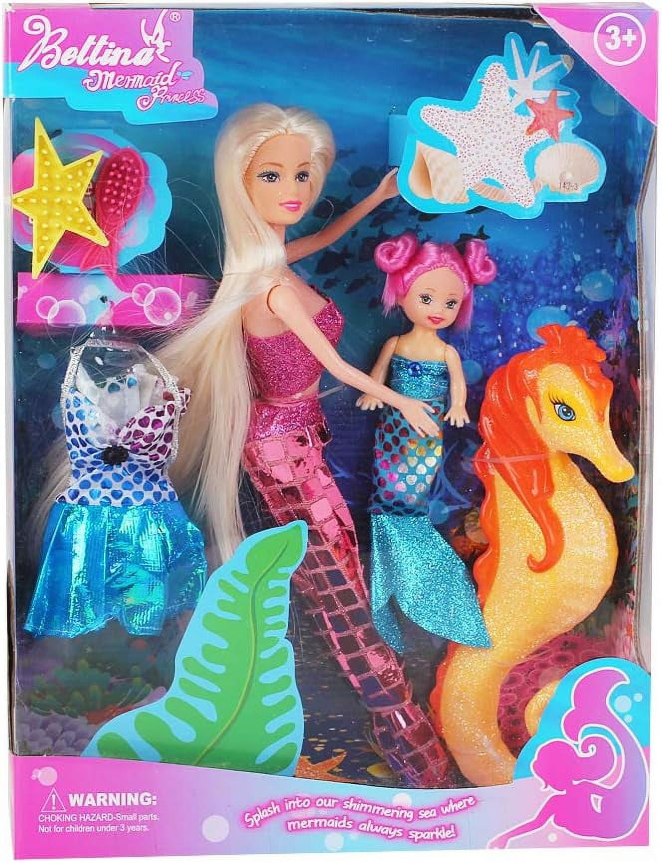 BETTINA Mermaid Doll with Little Mermaid & Play Gift | Mermaid Toys ...