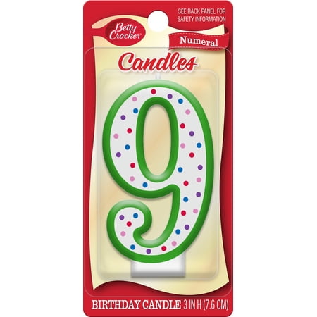 BETTY CROCKER Candle Numeral #9 1 EA (Pack of 18)