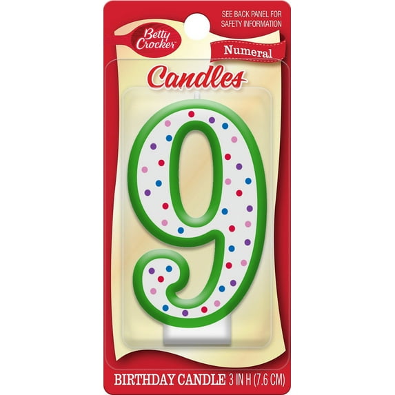 Betty Crocker Number Candle #9 (Pack of 32)