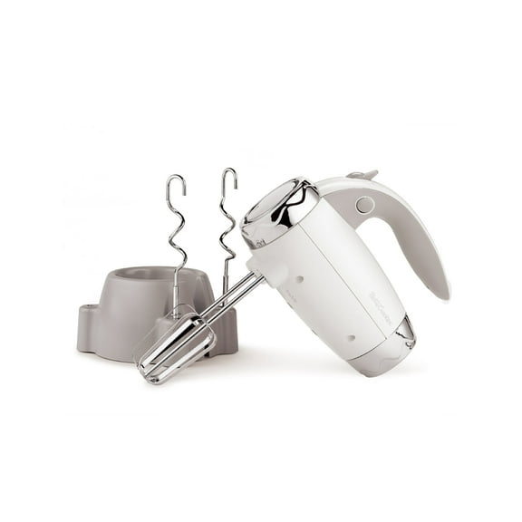 Betty Crocker 7-Speed Corded Electric Power Up Hand Mixer with Stand (White), BC-4208W