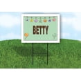 thumbnail image 1 of BETTY WELCOME BABY GREEN  18 in x 24 in Yard Sign Road Sign with Stand, 1 of 4