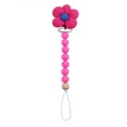 thumbnail image 1 of BETYOYTVC Flower Silicone Pacifier Clips ，Pacifier Holder Clips For Boys And Girls Food Grade Silicone Pacifier Flower Styles & Baby Teethers & Toys 1 Skin Parrot Propellers Cards Purchased by Remote, 1 of 2