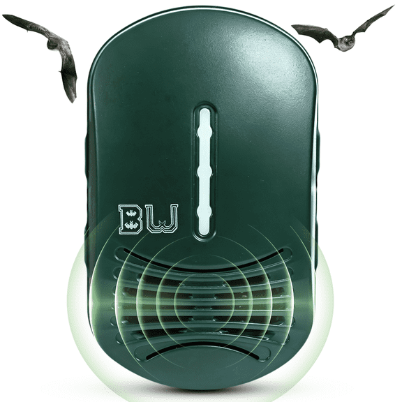 BEU-G Bat Expulsion Unit with Dynamic Ultrasonic Bat Repellent Technology (Forest Green Edition)
