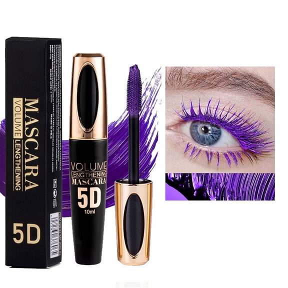BEUKING Brown Mascara Waterproof, Fiber Colored Mascara Volume and Length for Women | 5D Tubing Mascara for Eyelashes, Long Lasting, No Flaking, Volumizing Curling Mscara, rimel de pestaas-05