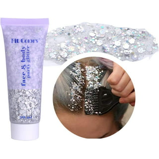 NOGIS Body Glitter Spray, Spray Glitter for Hair and Body, Silver Face  Glitter Cosmetic Shimmer Makeup Glitter for Hair Clothes Nail Art Craft  Design