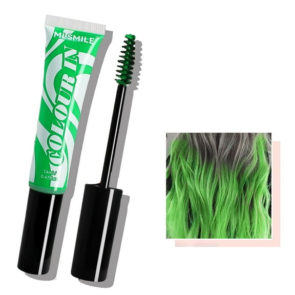 BEUKING Green Temporary Hair, 10 Colors Temporary Hair Chalk Hair Dye, Washable Hair Color Makeup Hair Accessories for Girls,Kids Adults Cosplay Festivals Hair DIY Party, #04 Green
