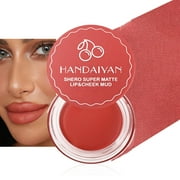 BEUKING Lip and Cheek Blurring Pudding Pot, Blurry, Buildable and Lightweight Lip Tint, Creamy Multi-Purpose Blurring and Mousselike Pudding Pots for Women Lips, Cheek & Eye, 02# Vitality Coral Red
