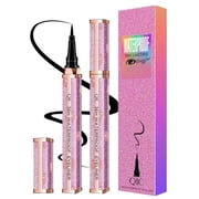 BEUKING Liquid Eye Pencil Starry Eyeliner, 36H Waterproof Black Hyper Easy Eyeliner Pen Precision Felt Eyeliner, Ultra-Fine Tip, Transfer Proof Long-Lasting Quick-Dry Smooth #01 Dream Purple